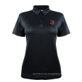 Feuchtigkeitstransportierendes Dry Fit Poloshirt Schwarz